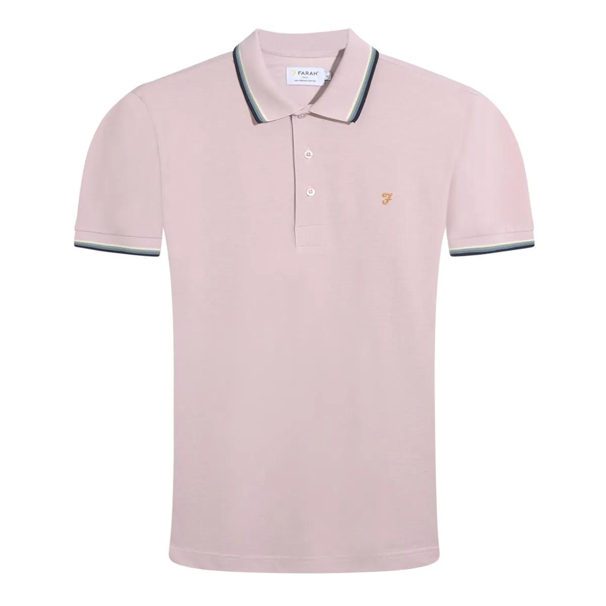 Farah Elton SS Polo Shirt Flora Pink