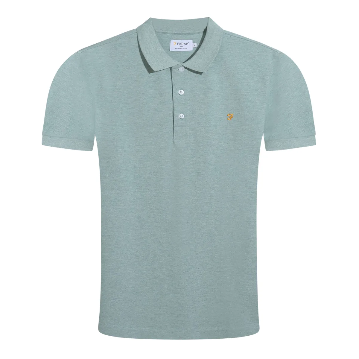 Farah Blanes SS Polo Shirt Green Mist