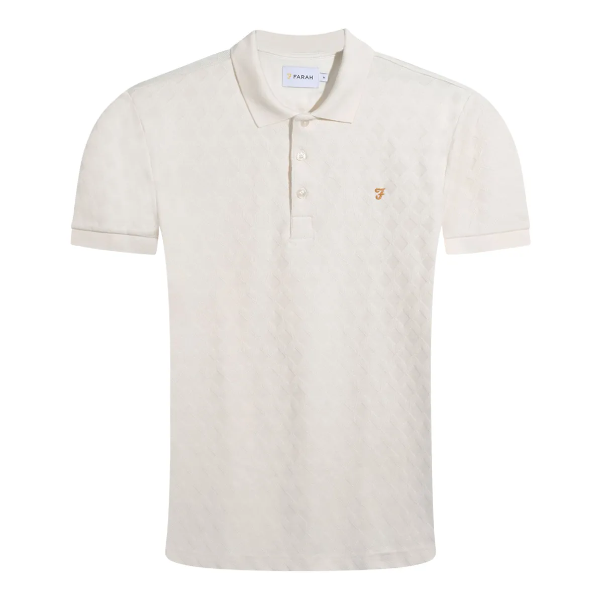 Farah Horace SS Polo Shirt Ecru
