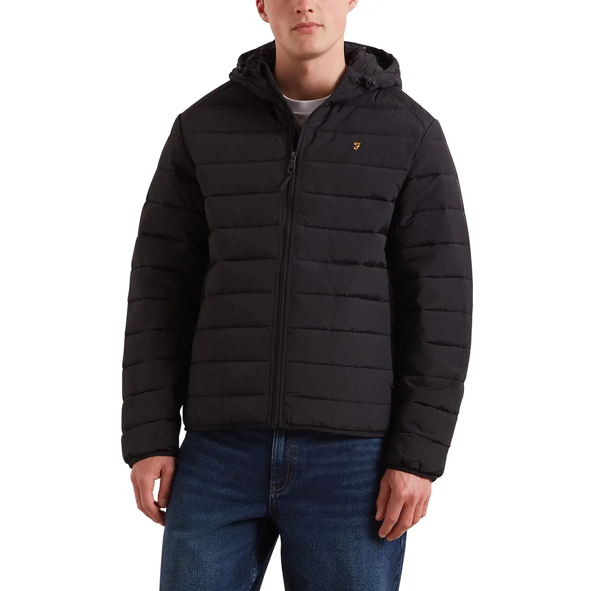Farah Kennedy Wadded Jacket Black