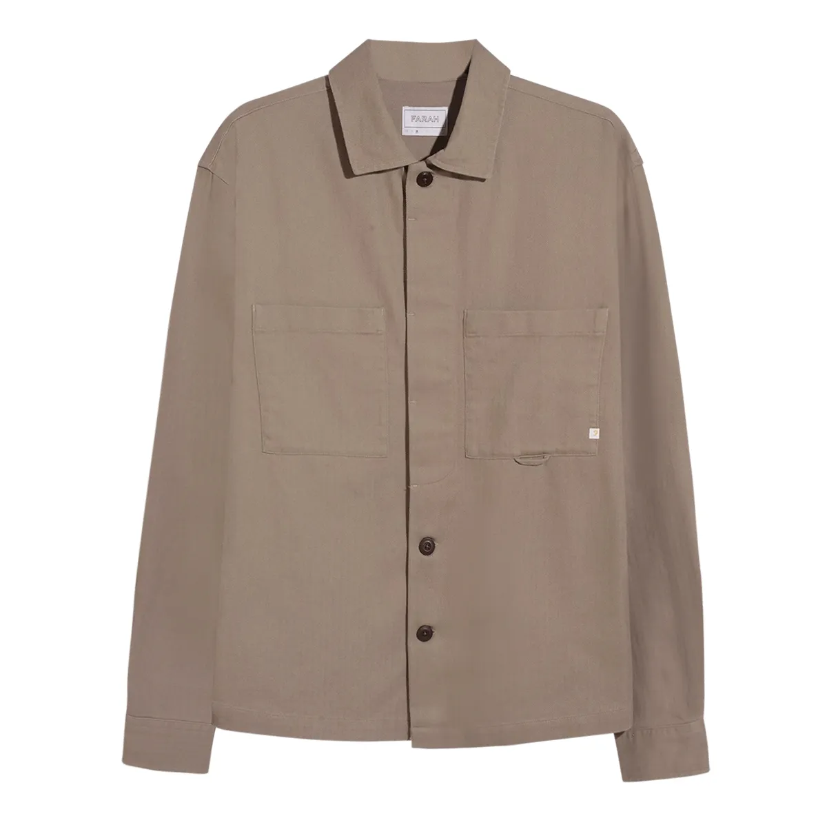 Farah Marshall Overshirt Ashen Taupe