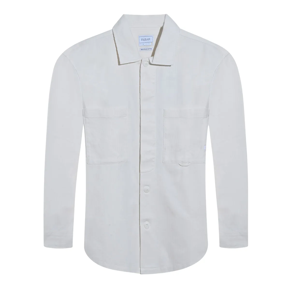 Farah Marshall Overshirt Ecru