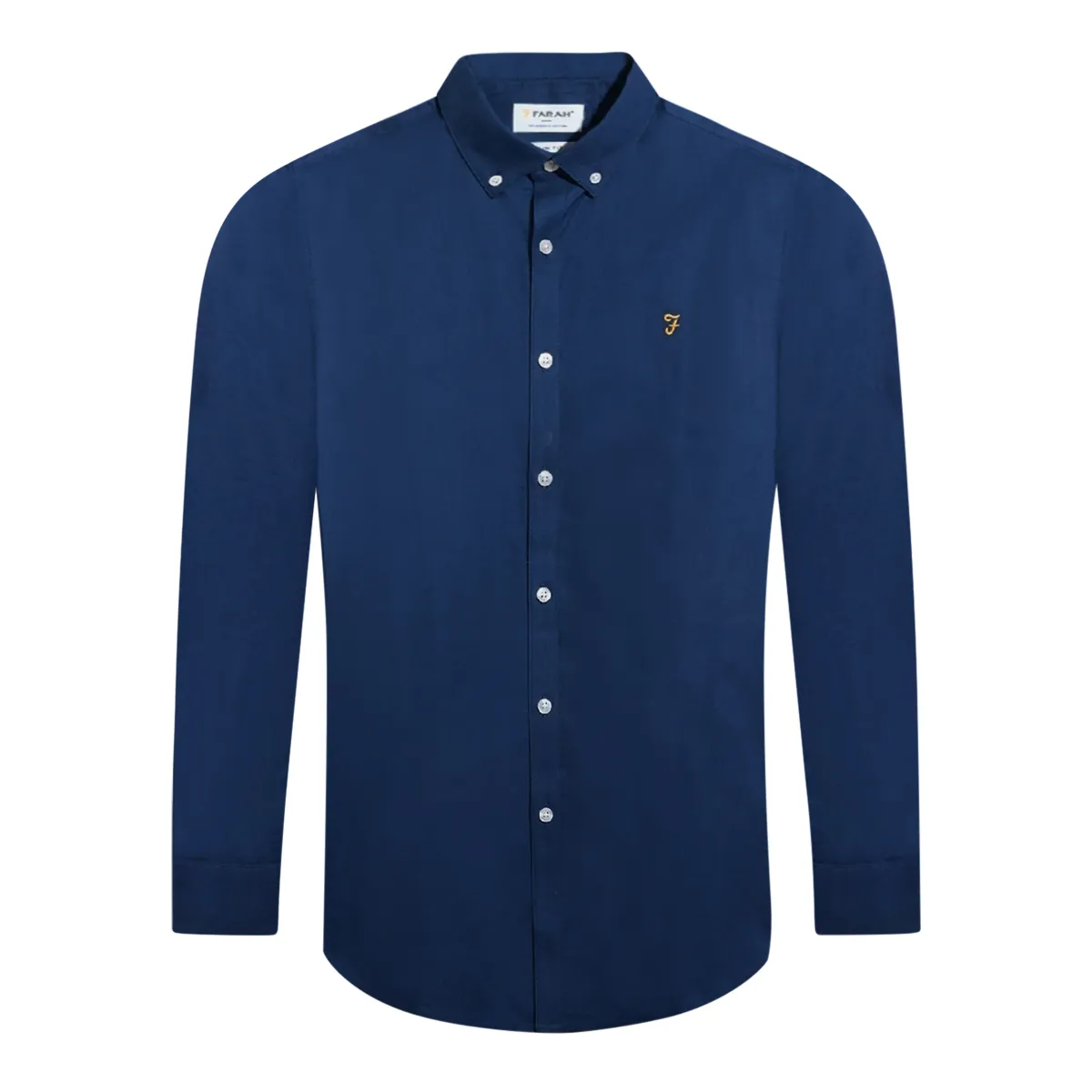 Farah Brewer LS BD Shirt Aegean Blue - 416
