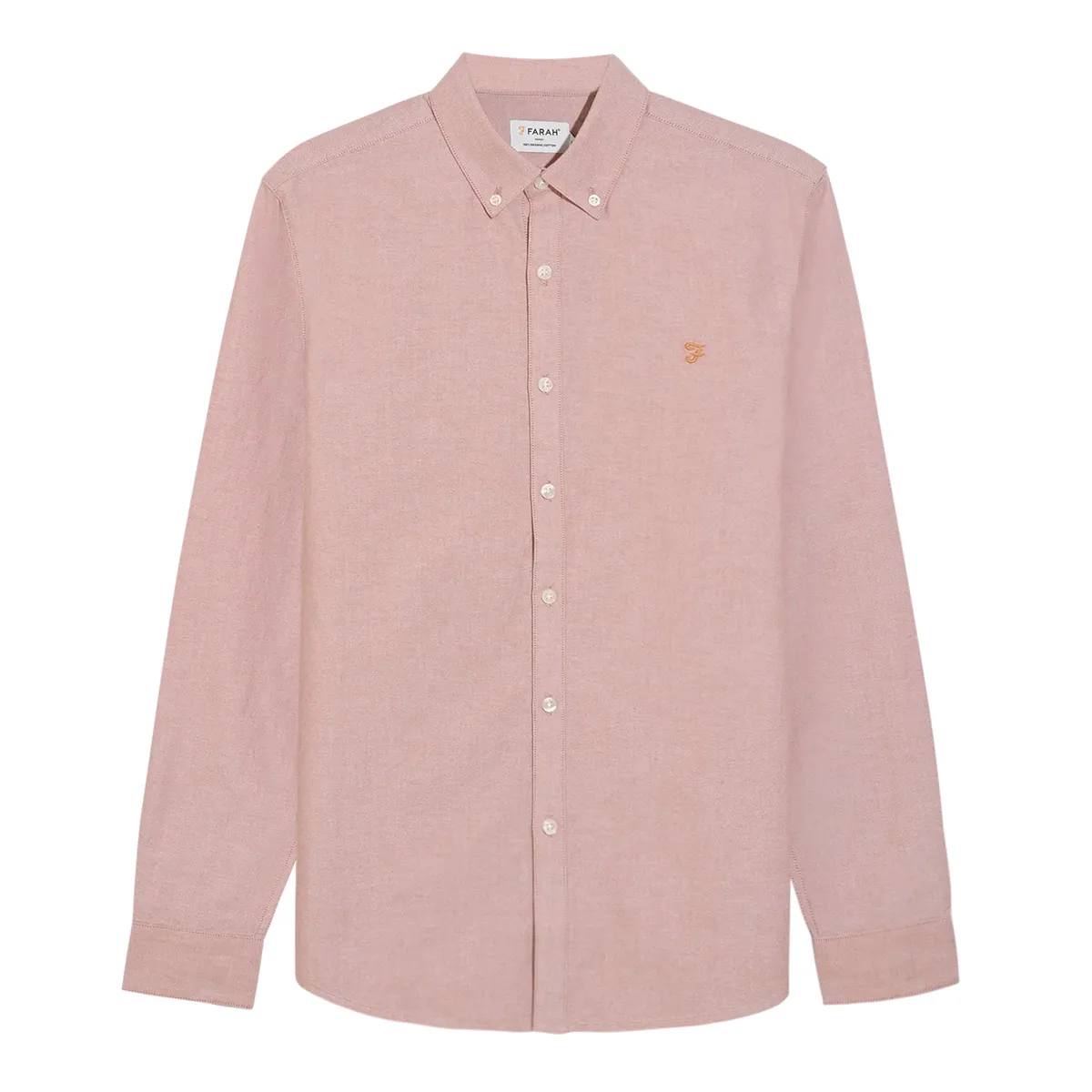 Farah Brewer LS BD Shirt Coral Reef