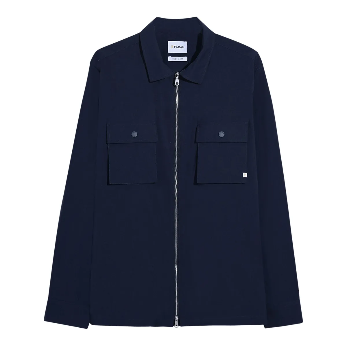 Farah Lynden Zip Overshirt True Navy