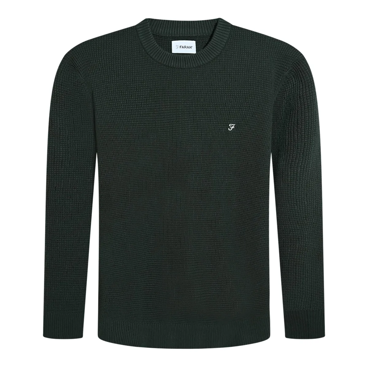 Farah Mason Knit Crew Neck Pine