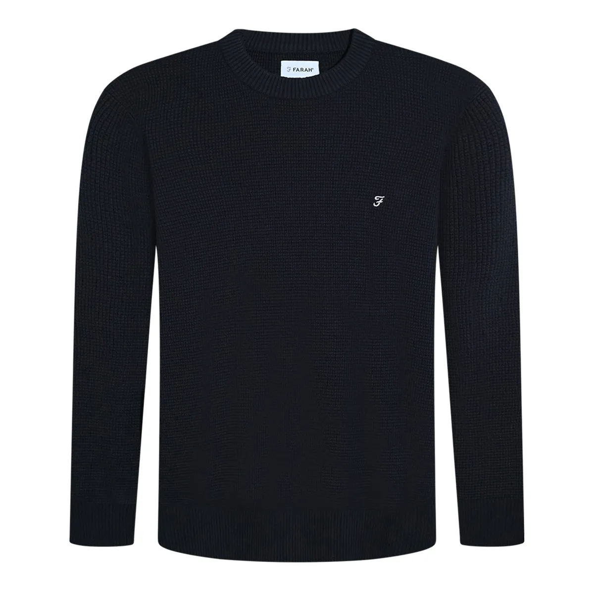 Farah Mason Knit Crew Neck True Navy