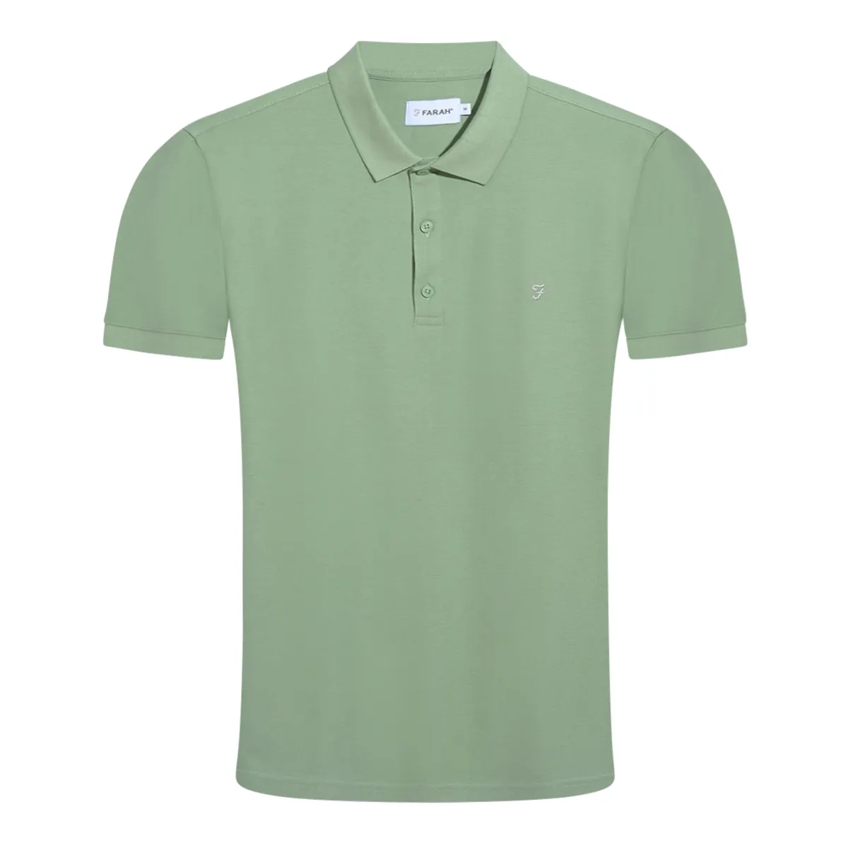 Farah Hudson SS Polo Shirt Soft Green