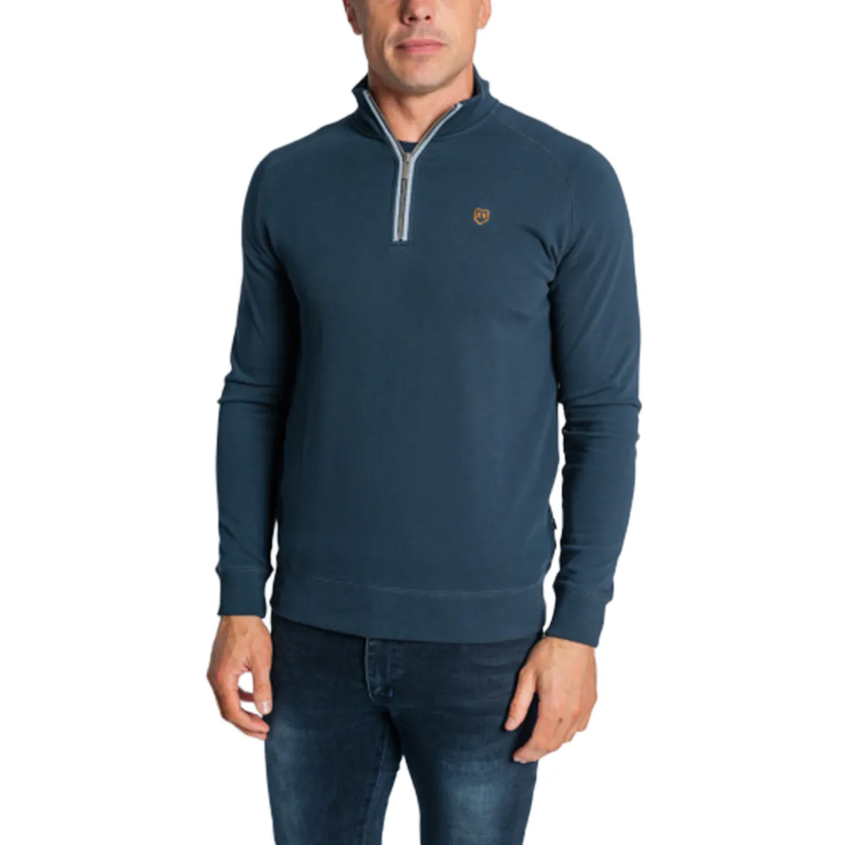 XV Kings Falcons Half Zip Sweat in Classic Navy - CLNV