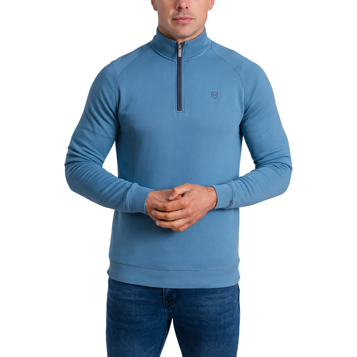 XV Kings Falcons Half Zip Sweatshirt Seagrass Blue