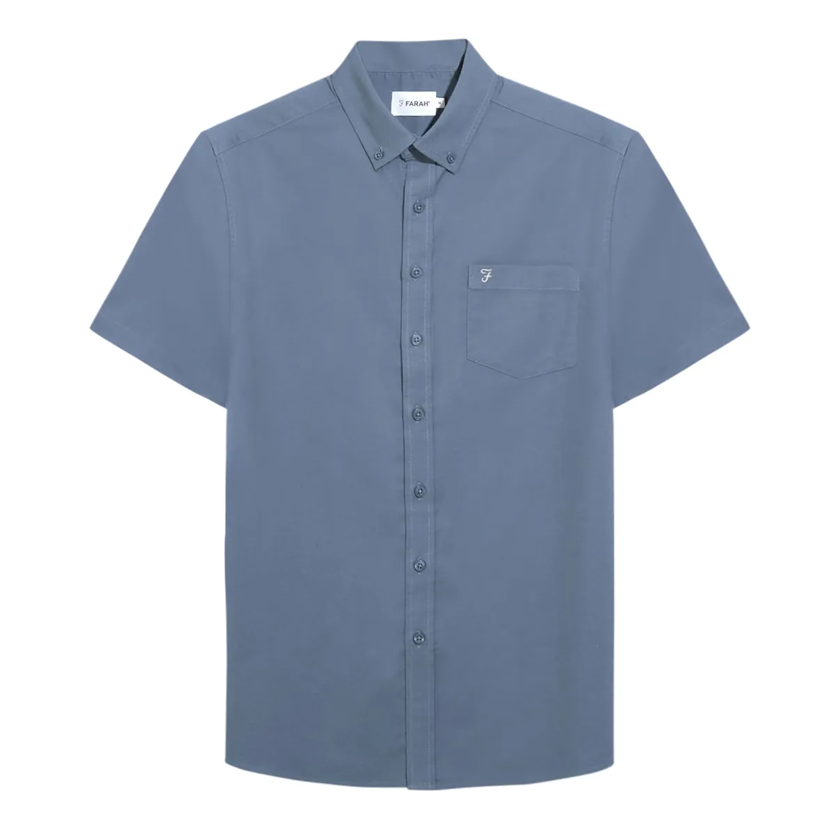 Farah Wilkins SS BD Shirt Soft Blue