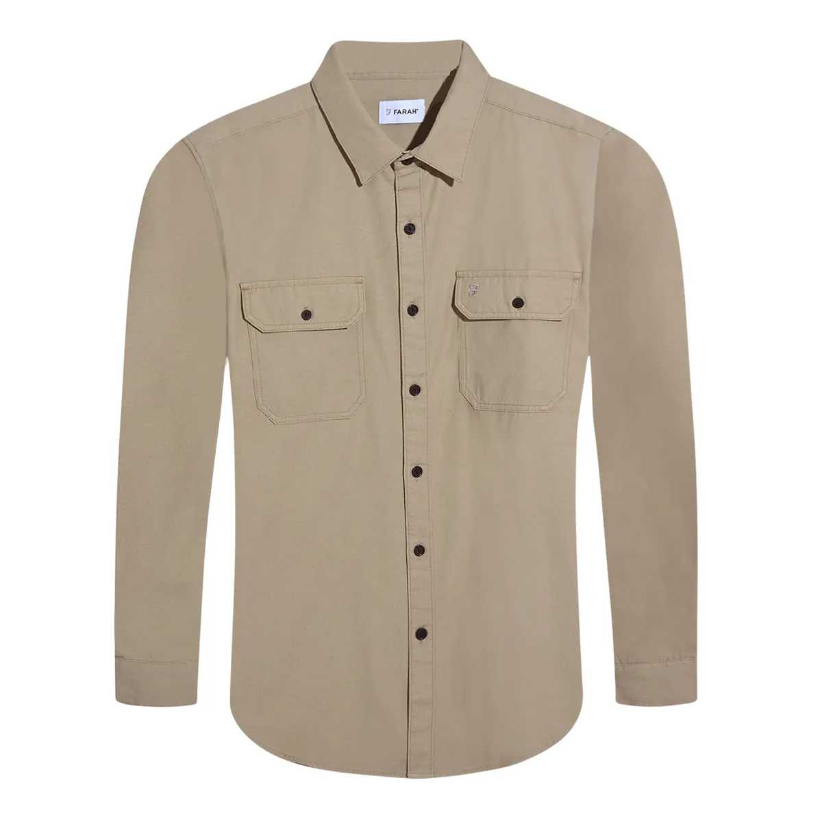 Farah Marlowe Overshirt Beige
