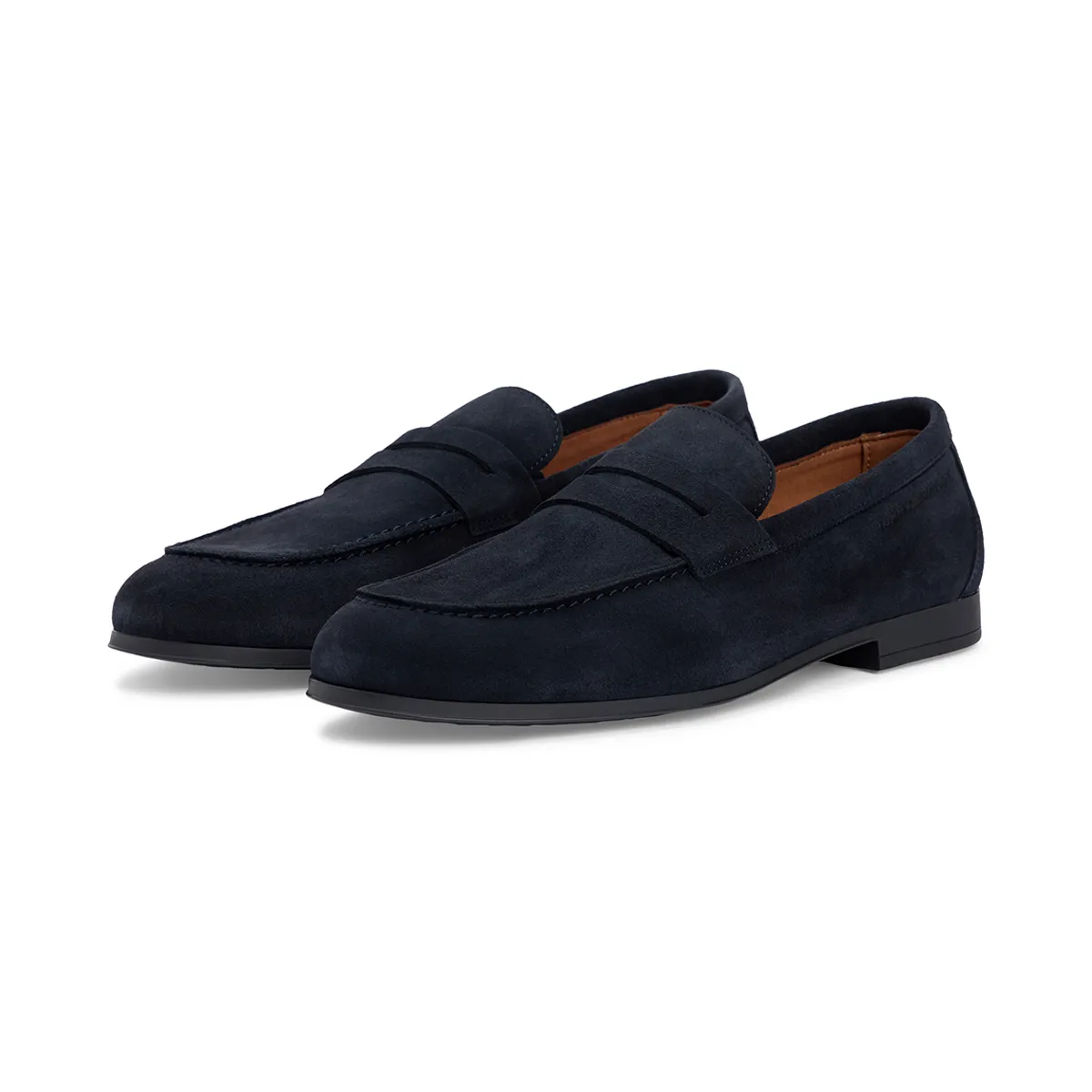 Tommy Hilfiger Flexible Slim Suede Loafer Navy
