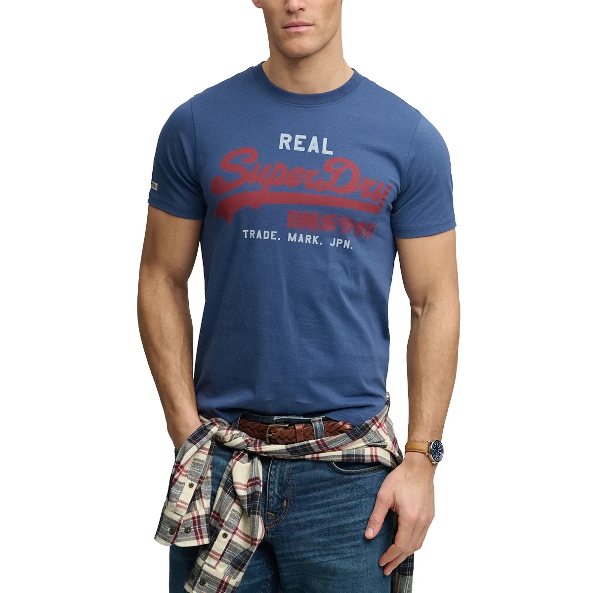 Superdry SS VL Classic T-Shirt Hampton Blue