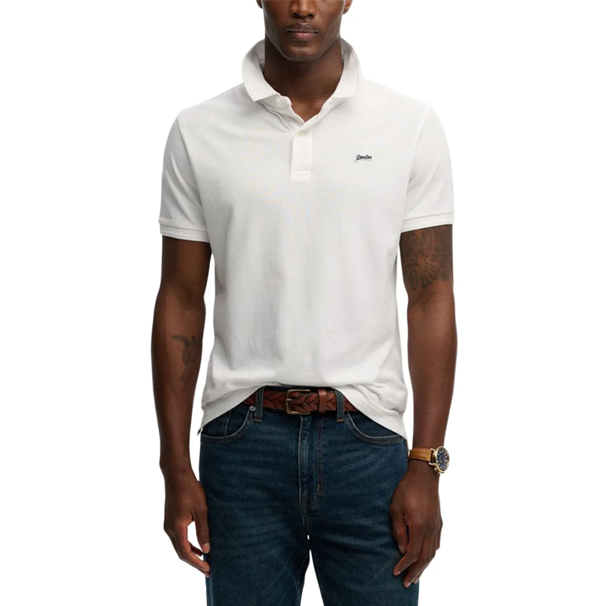 Superdry Classic Pique Polo Shirt Optic
