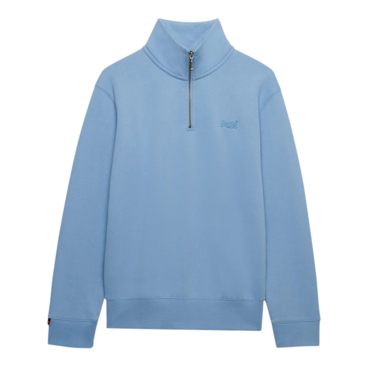 Superdry Ess Logo Half Zip Endless Sky Blue
