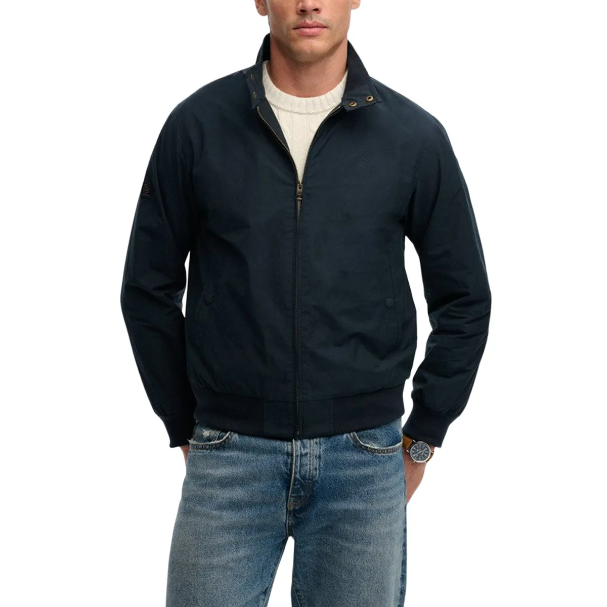 Superdry Classic Harrington Jacket in Navy Eclipse
