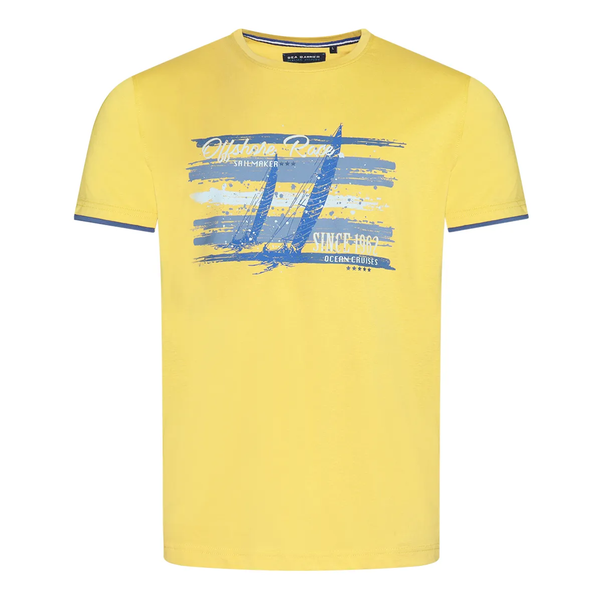 Sea Barrier SS Madag T-Shirt Light Yellow