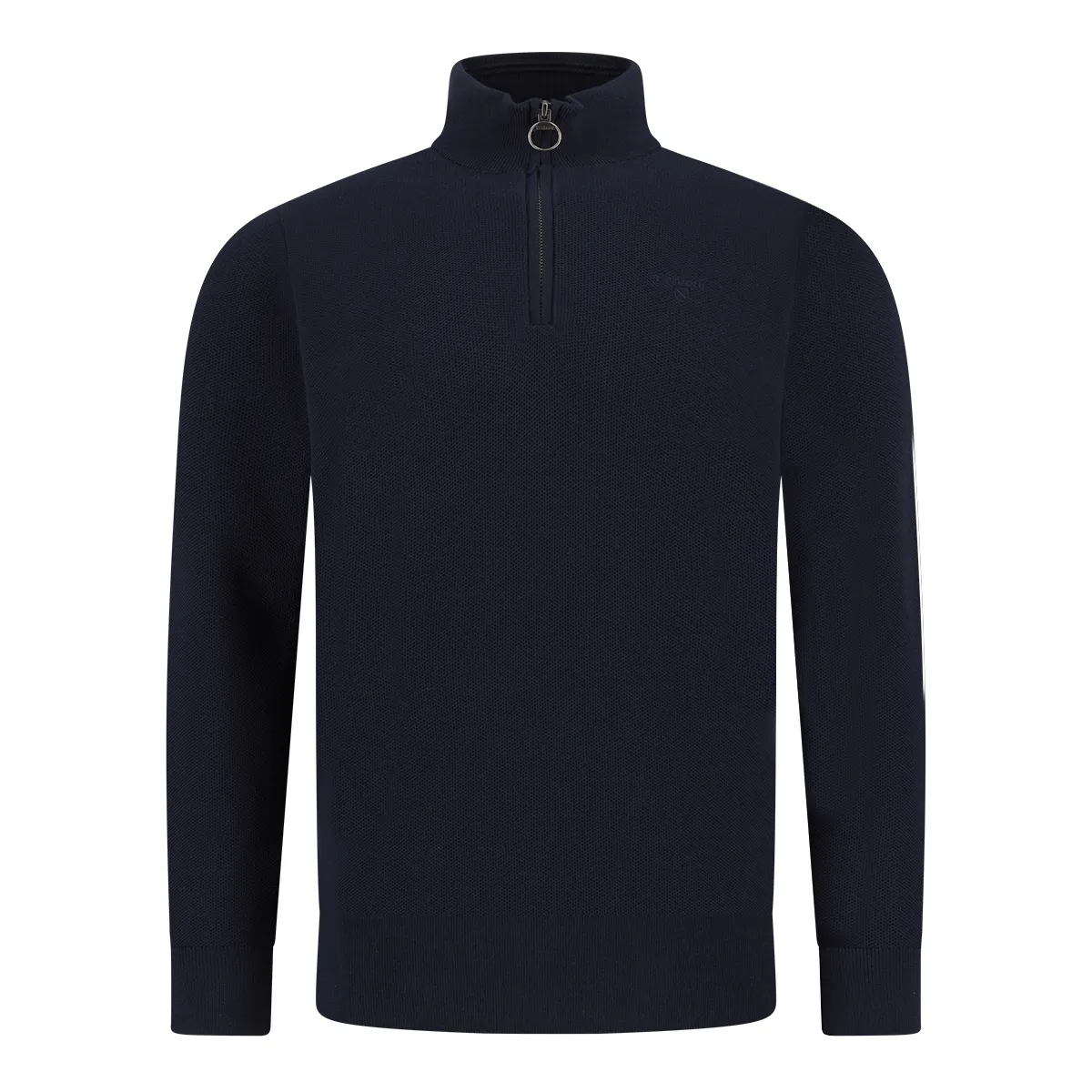 Barbour Knit Honeycomb Half Zip Sweat Navy