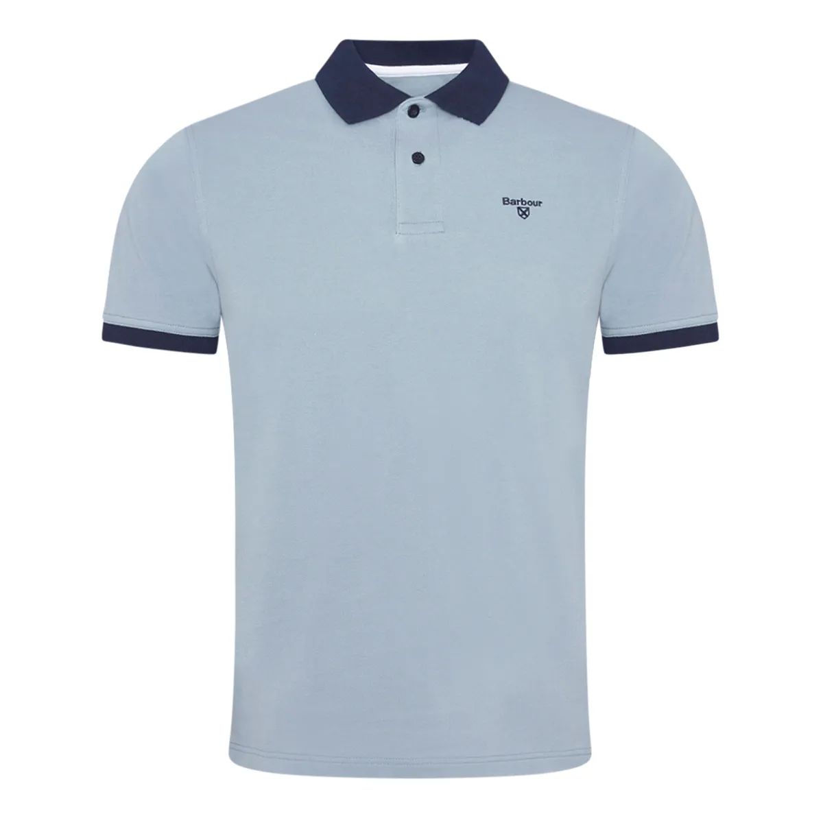 Barbour SS Lynmouth Polo Shirt Lead Blue