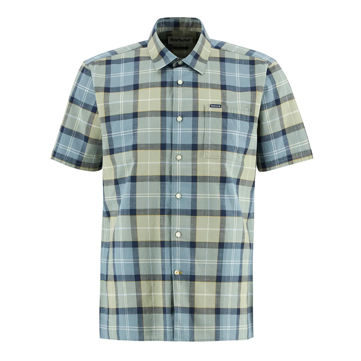Barbour SS Gordon Checked Shirt Highland Tartan Blue