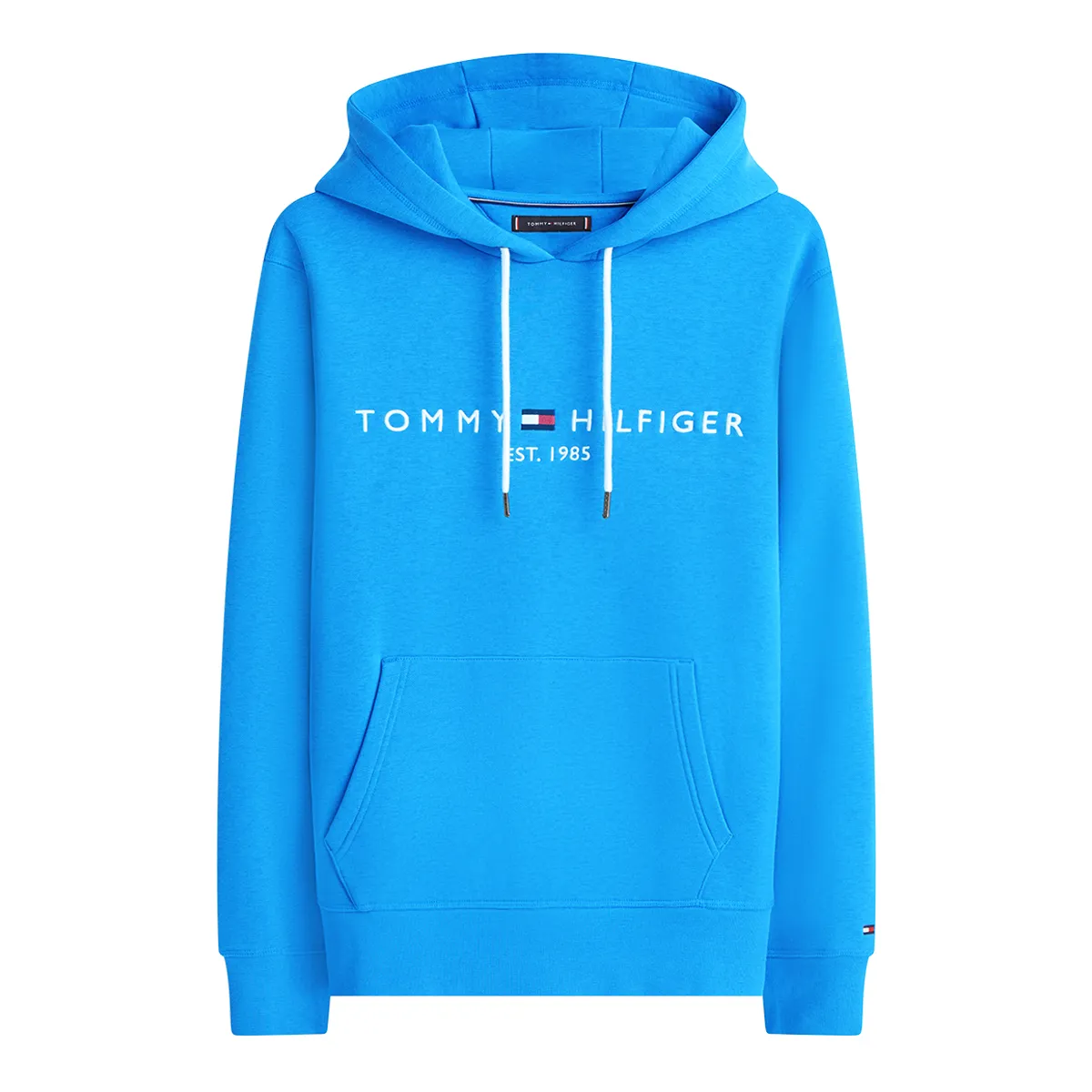 Tommy Hifiger Logo Hoodie Blue Orbit