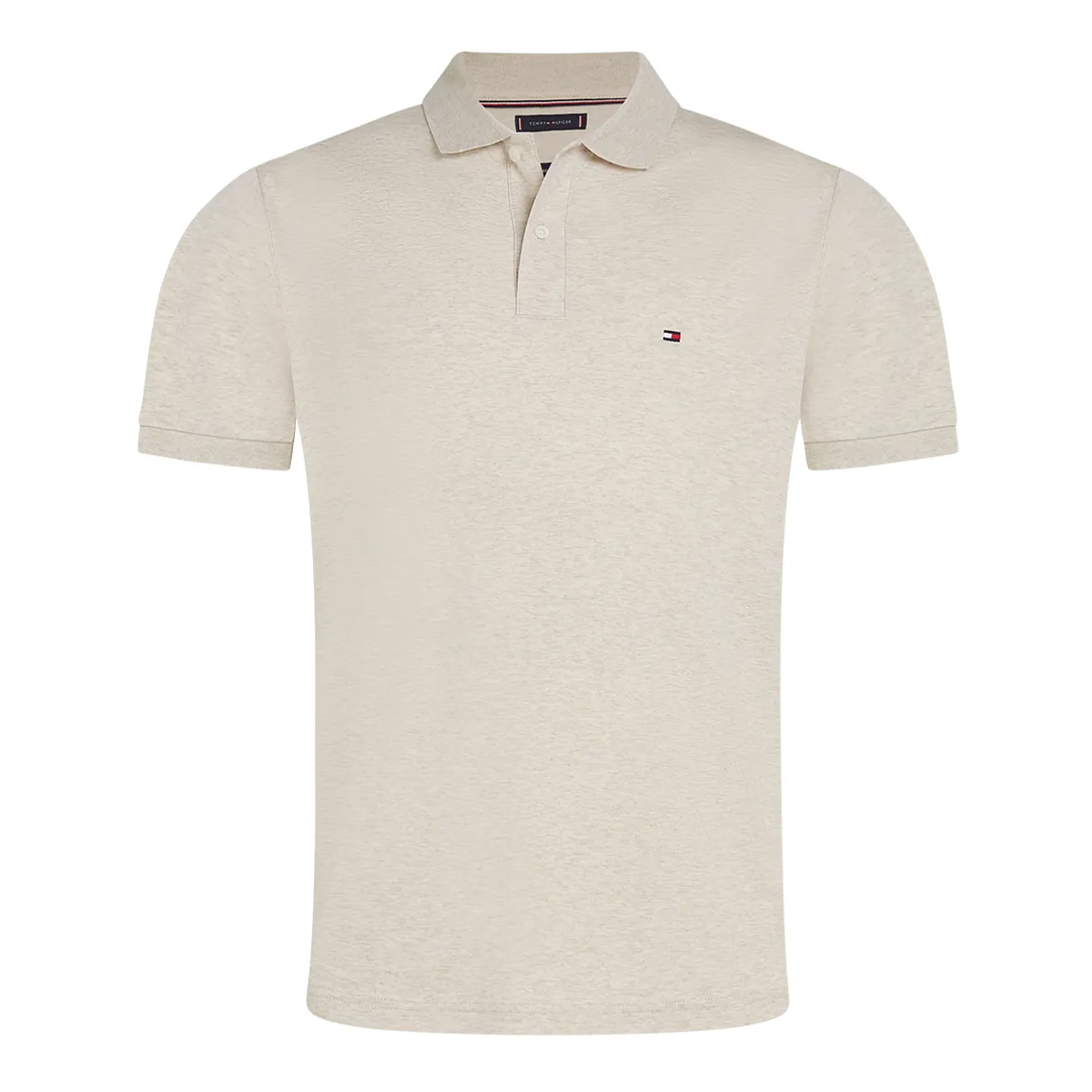 Tommy Hilfiger Liquid Cotton Reg Polo Oatmilk