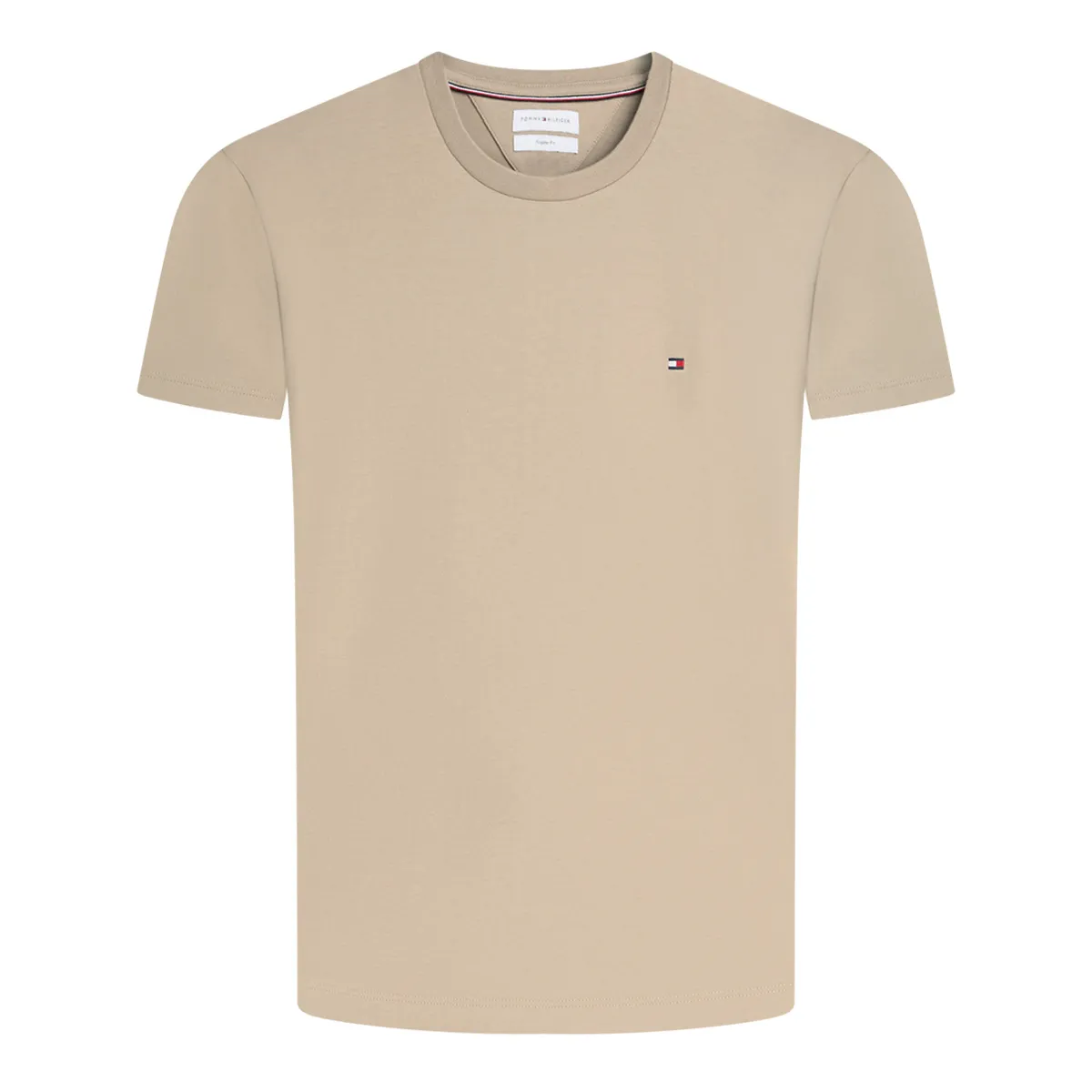 Tommy Hilfiger SS Flag Emb T-Shirt Batique Khaki