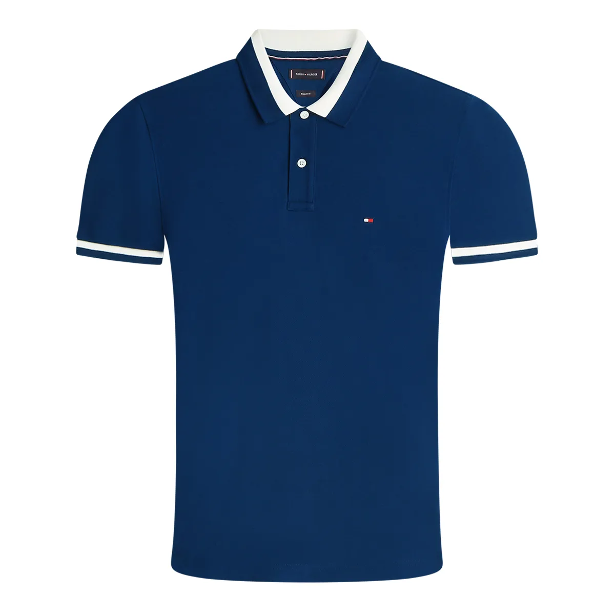 Tommy Hilfiger Contrast Collar Polo Carbon Navy
