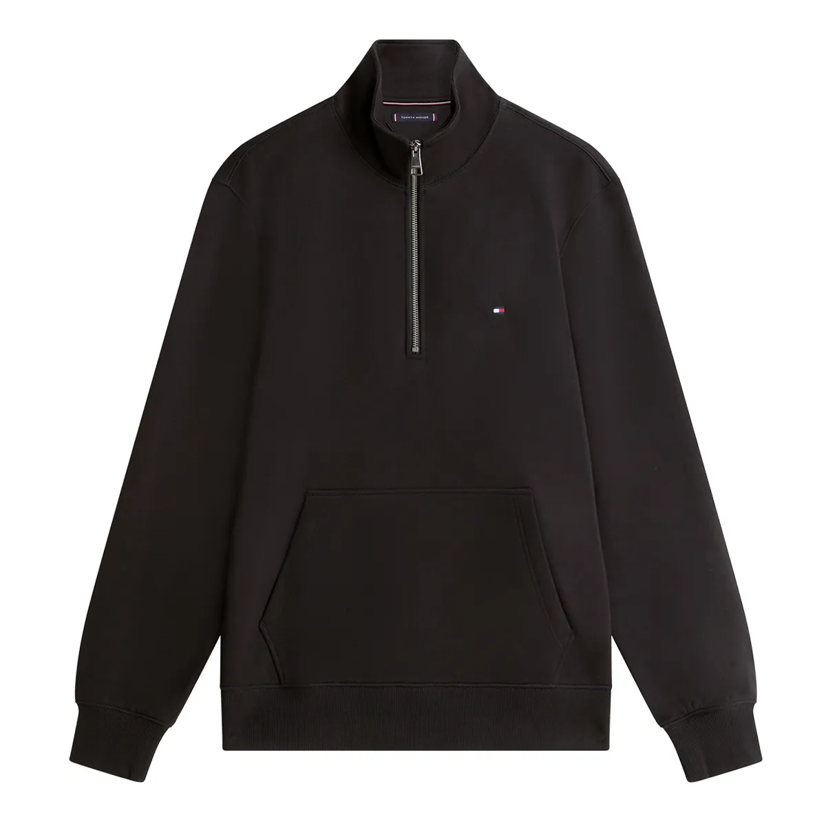 Tommy Hilfiger Ess Terry Half Zip Sweat Black