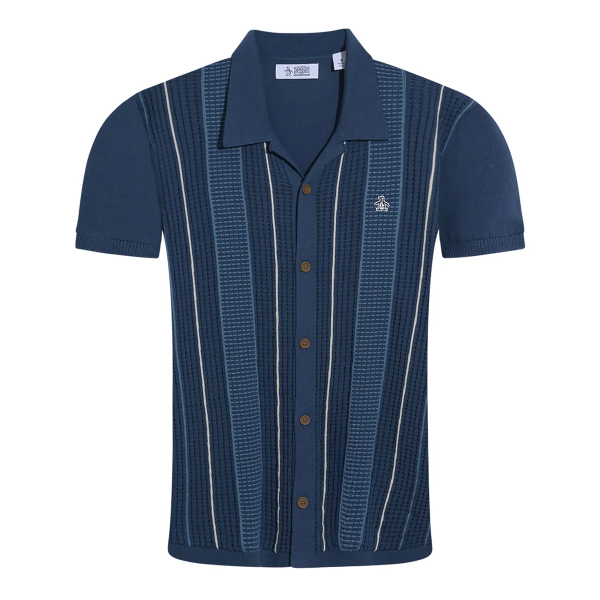 Original Penguin Vertical Stripe Shirt Sargasso Navy