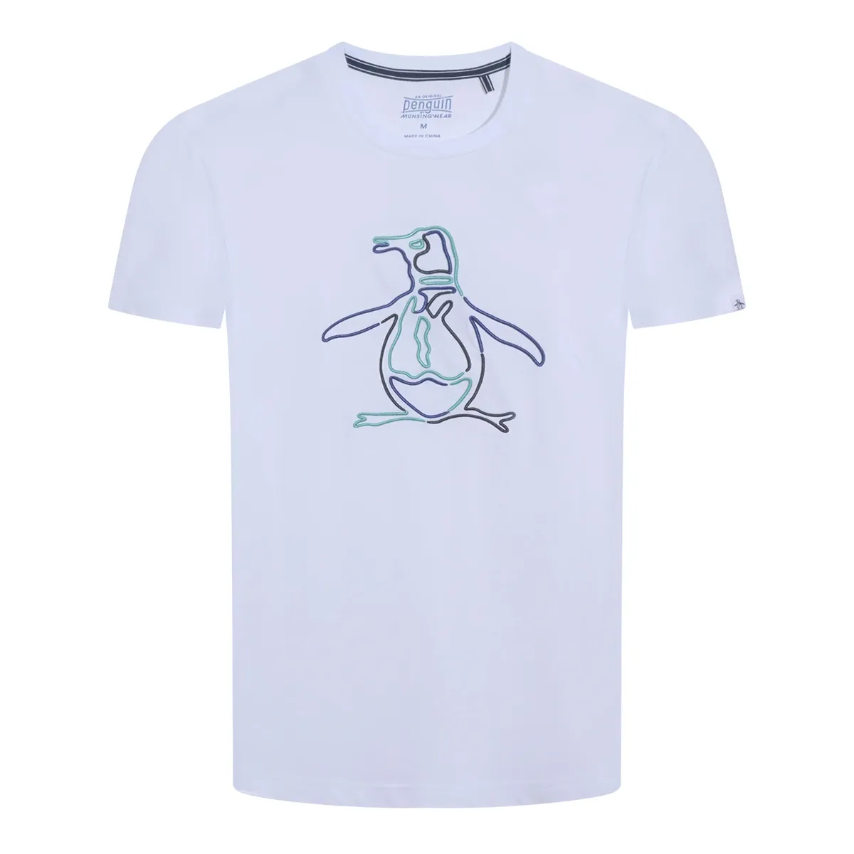 Original Penguin Graphic Outline T-Shirt White