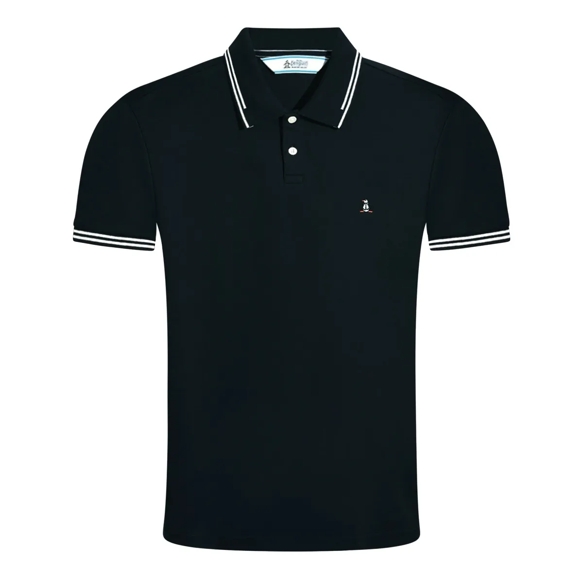 Original Penguin Interlocked Tipped Polo Navy