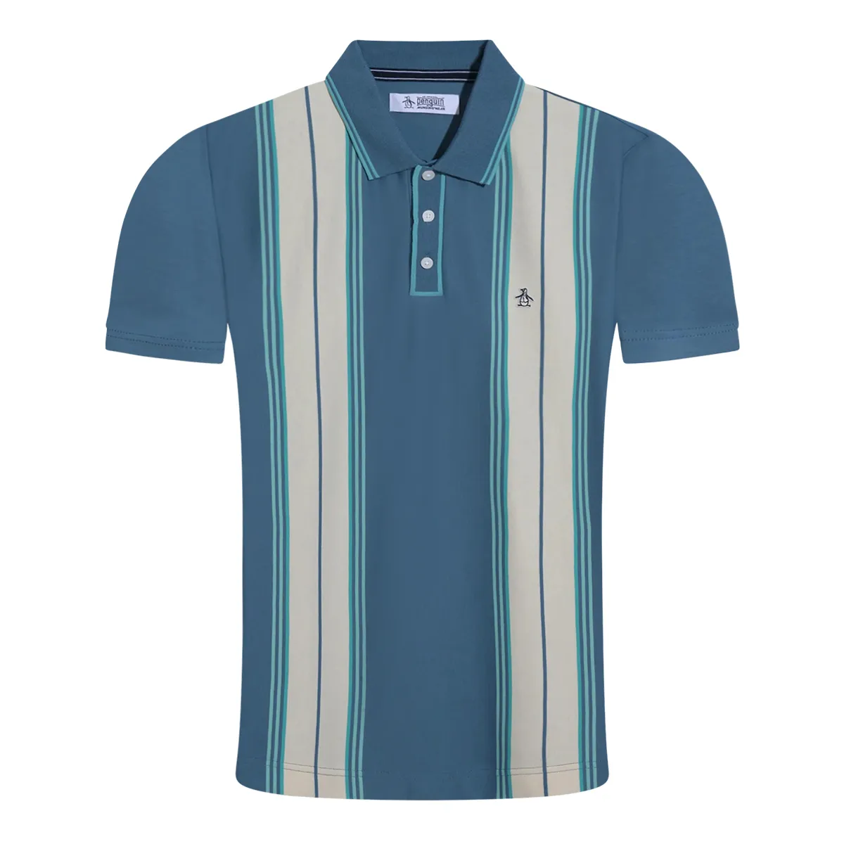 Original Penguin Cotton Vertical Stripe Blue