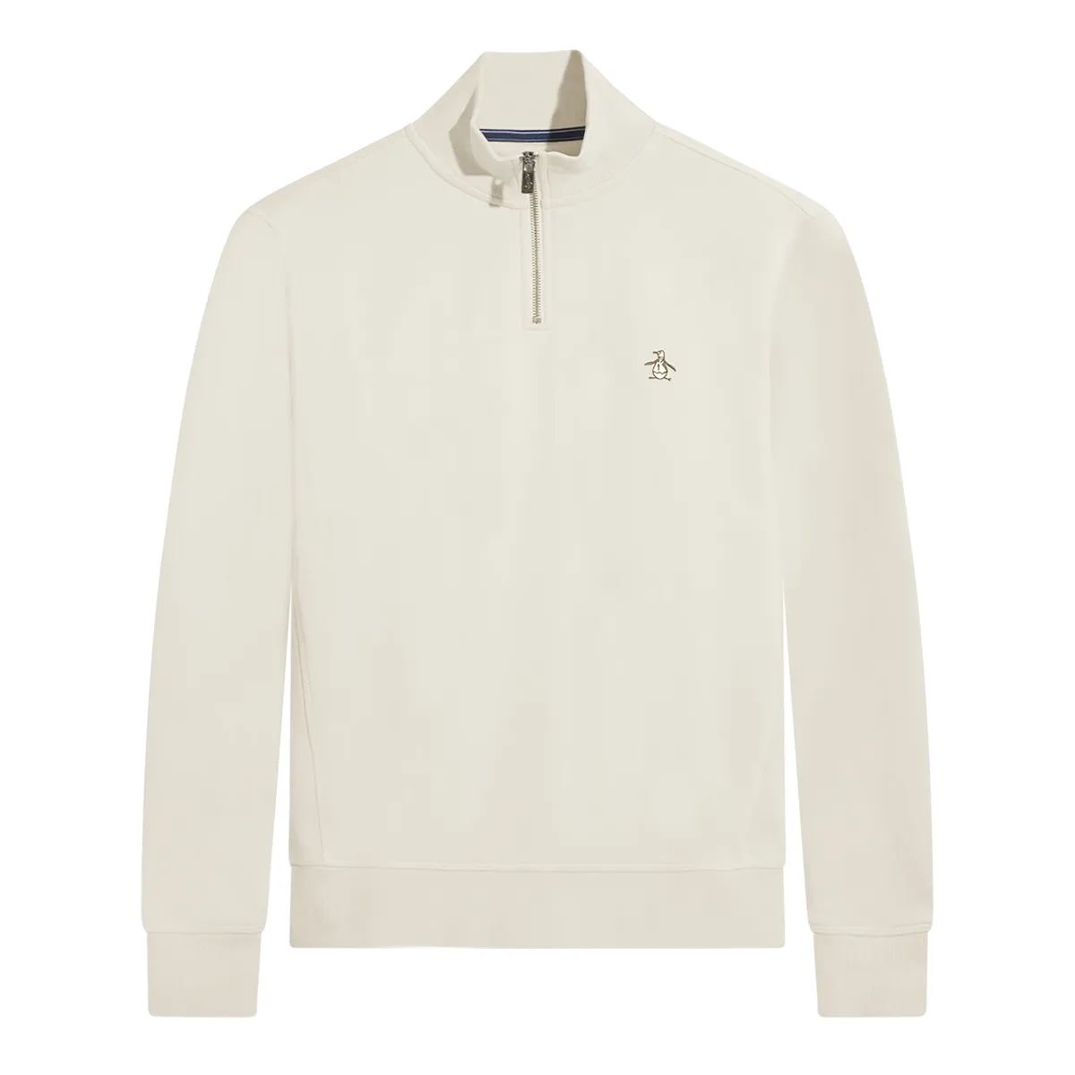 Original Penguin Fleece Qtr Zip Sweat Birch Beige