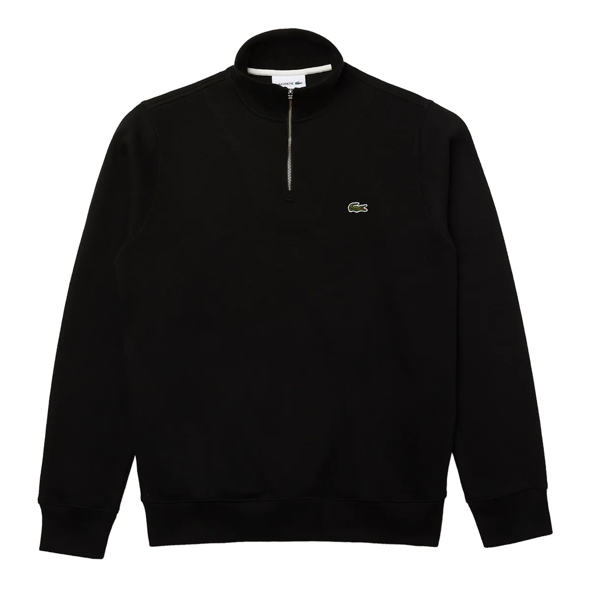 Lacoste Knit Half Zip Sweatshirt Black