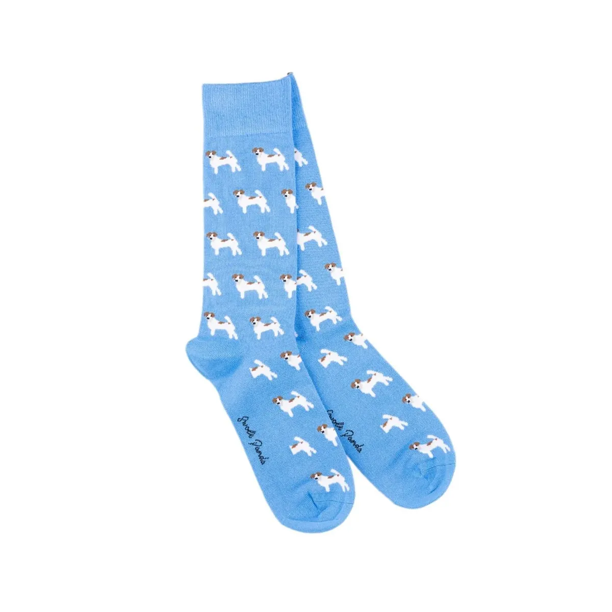 Swole Panda Terrier Socks Blue