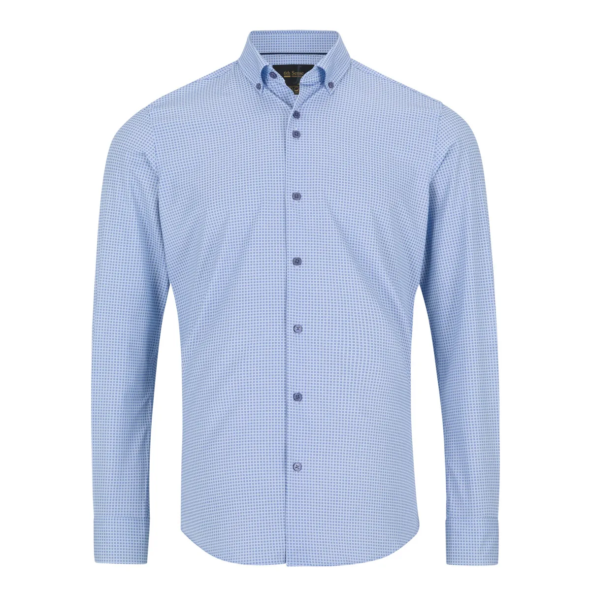 6th Sense LS Dot Print Shirt Blue - 35