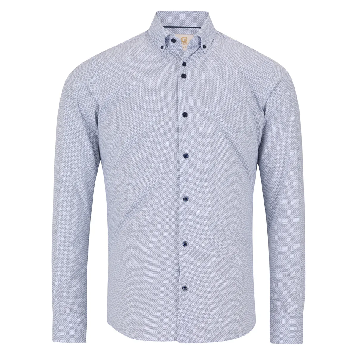 Gilded Gentleman LS Diamond Print Shirt - 2