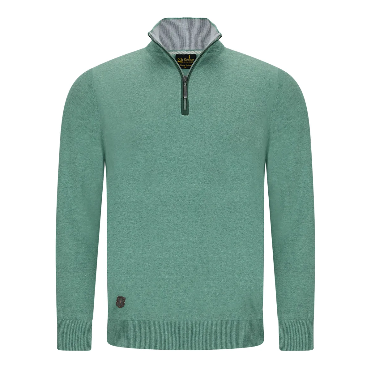 6th Sense Harry Cotton 1/4 Zip Peppermint