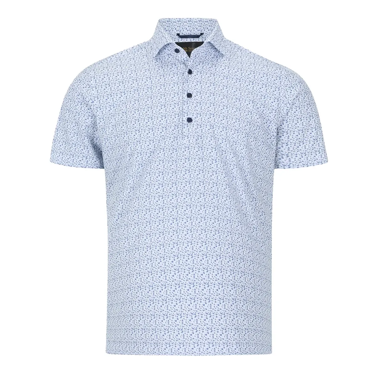 6th Sense SS Performance Dot Print Polo white - 15