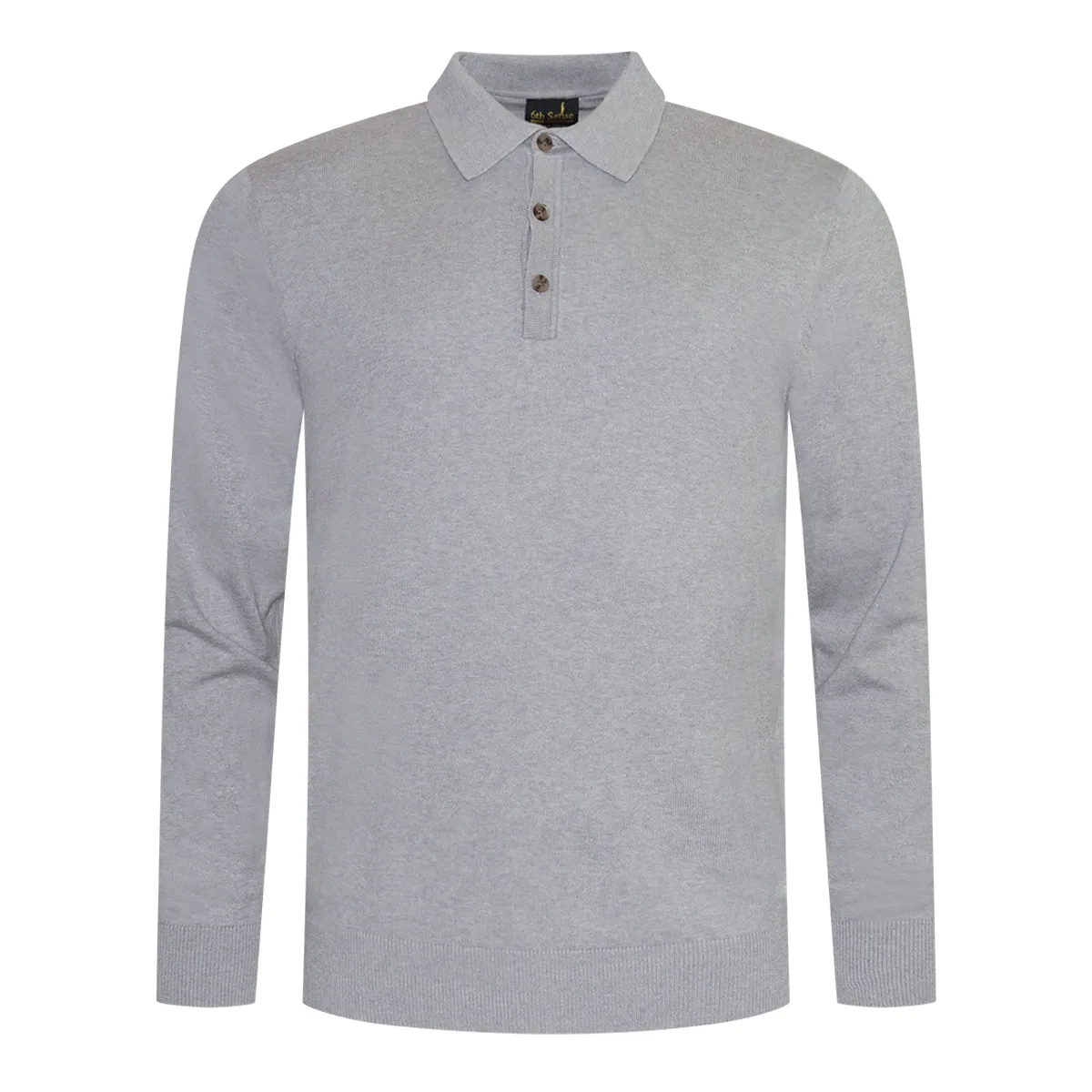 6th Sense LS Knit Super Polo Shirt Alloy