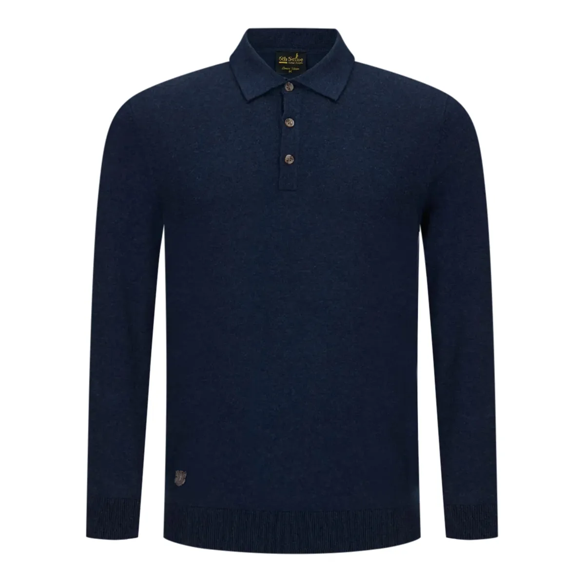 6th Sense LS Knit Super Polo Shirt Navy