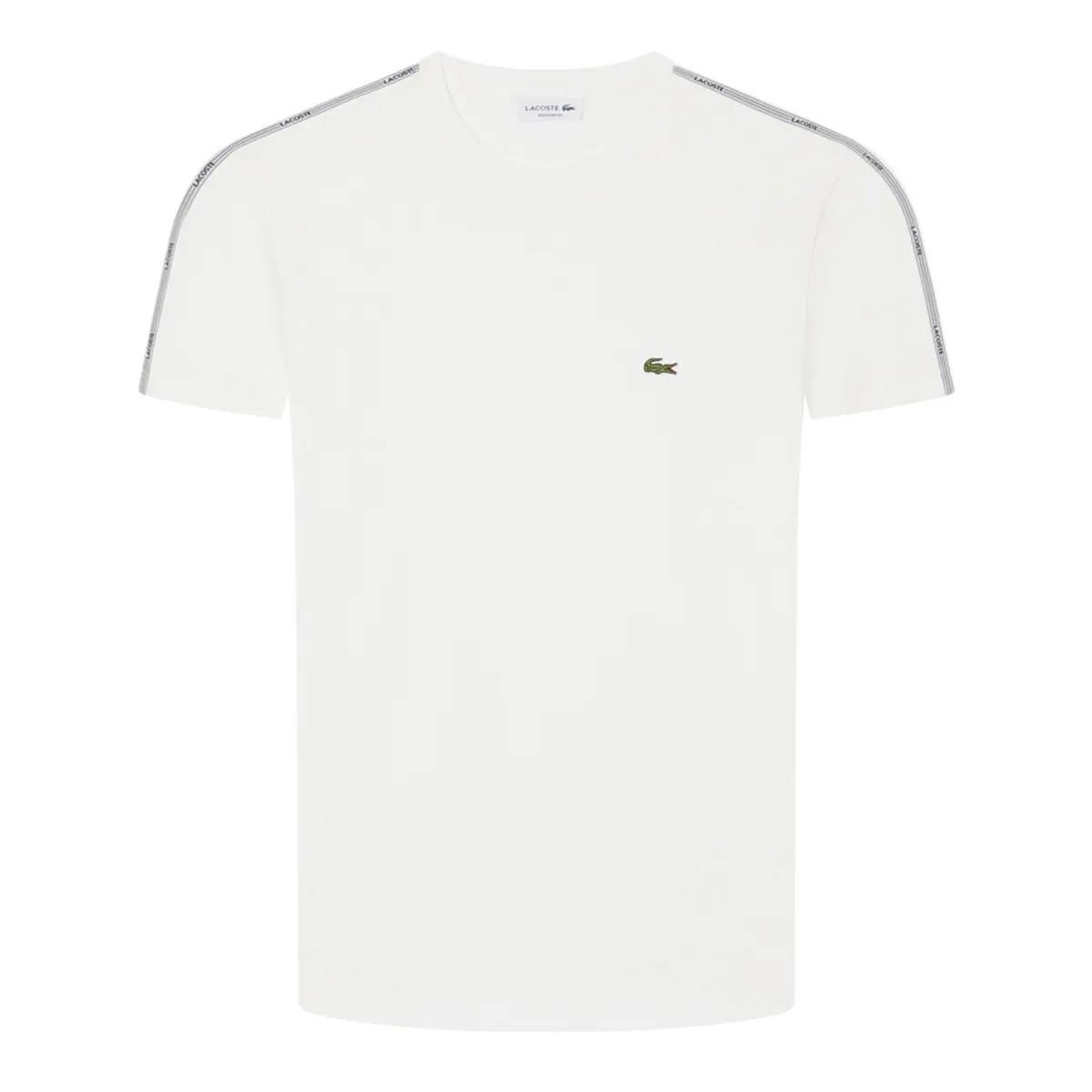 Lacoste SS Tape Logo T-Shirt Flour