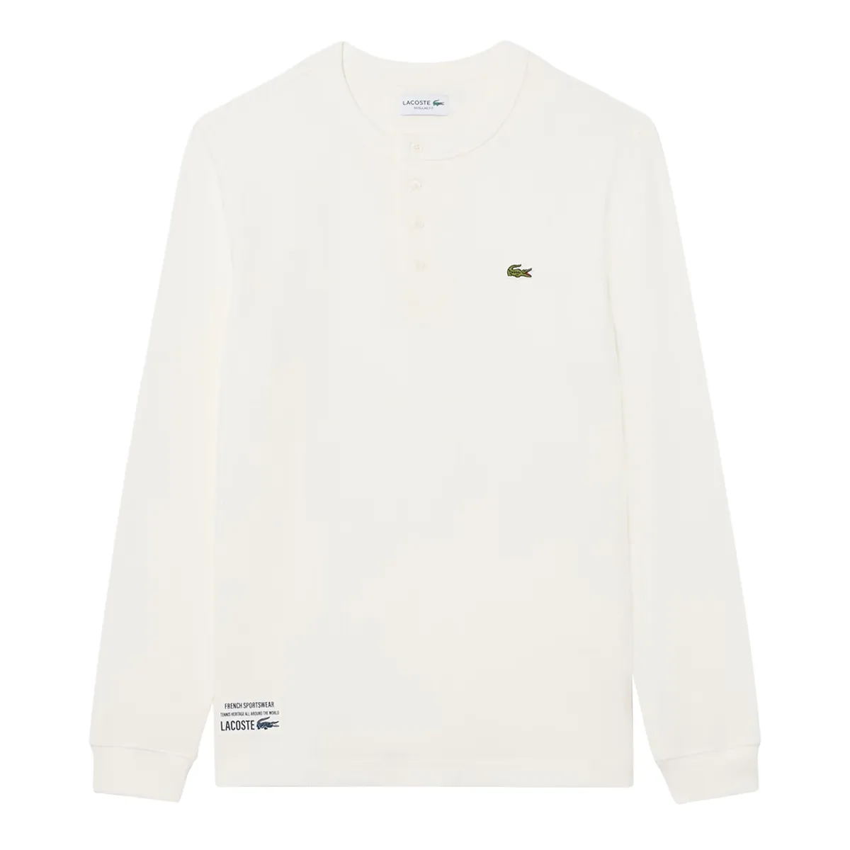 Lacoste LS Plain T-Shirt Flour White