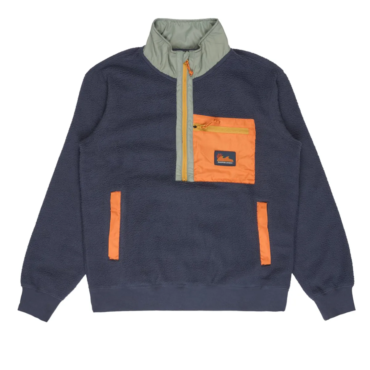 Billabong Fleece Half Zip Sweatshirt Navy RQ0