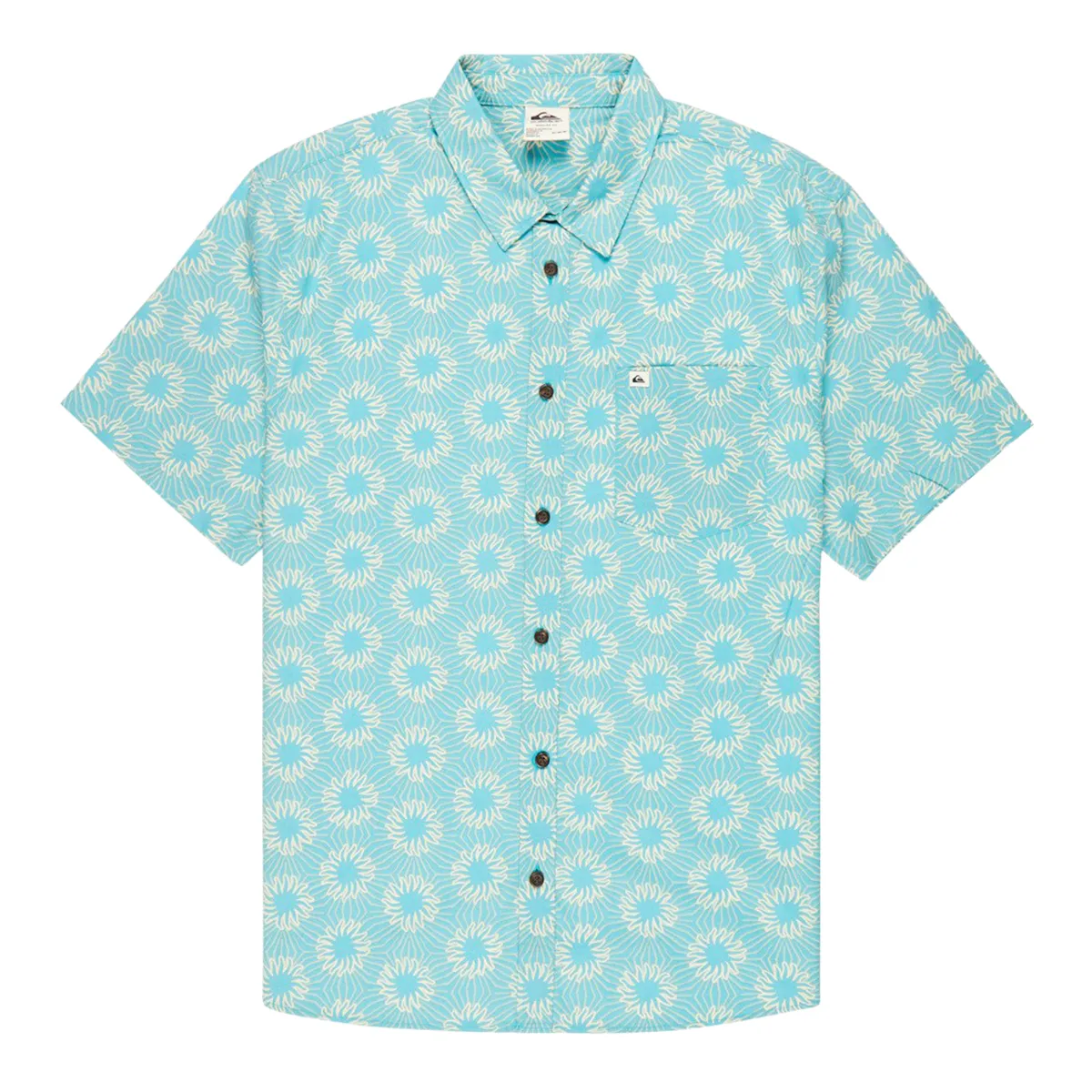 Quiksilver SS Apero Classic Flower Print Green