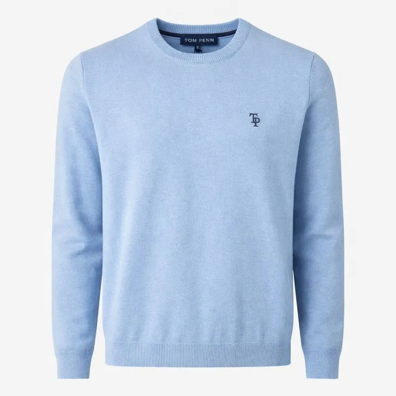 Tom Penn Knit Crew Neck Sweat Sky