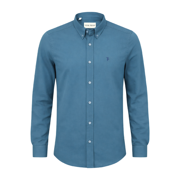 Tom Penn LS Button Down Shirt Marine