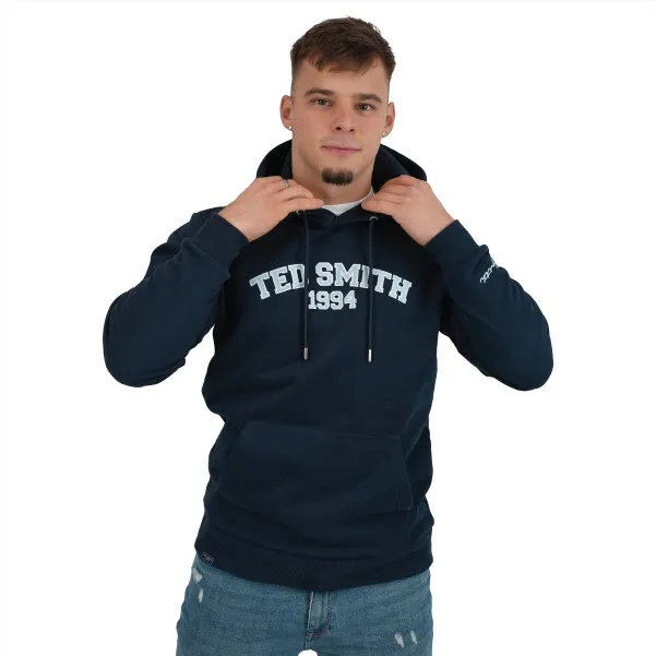 Ted Smith Waxy Collegiate Hoody Dark Sap